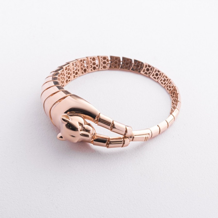 Браслет "Пантера" у червоному золоті б05828