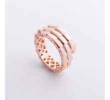 Каблучка "Змія" у червоному золоті к08408