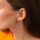 Сережки - кільця "Milley" у жовтому золоті с08868