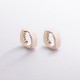 Сережки "Loren" у жовтому золоті с08946