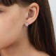 Золотые серьги с фианитами с04823