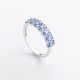 Серебряное кольцо (кварц London Blue) 1834/1р-QLB