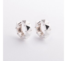 Сережки - кільця "Tamila" у сріблі 123534