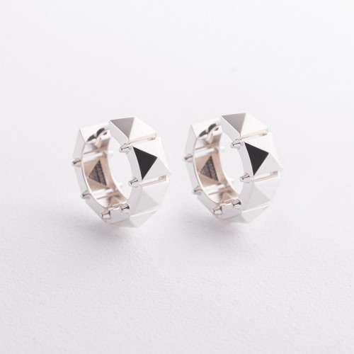 Серьги - кольца "Tamila" в серебре 123534