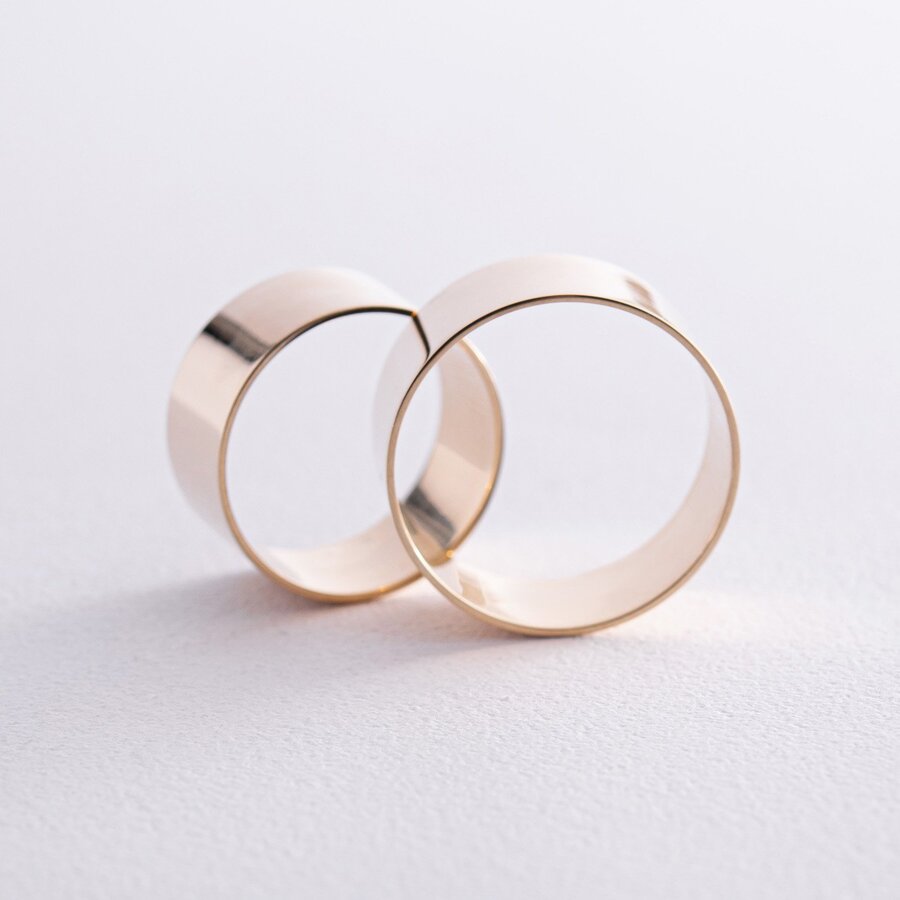 Золотое обручальное кольцо (возможна гравировка) обр00357ш10