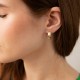 Сережки "Love" у жовтому золоті с09343
