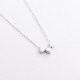 Серебряное колье "Сердечки" 908-00885