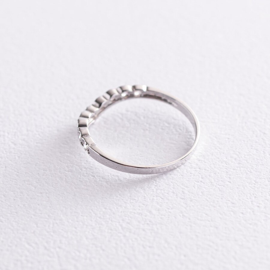 Серебряное кольцо с фианитами 112576