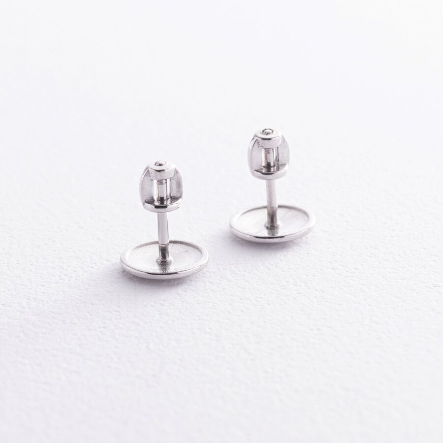 Срібні сережки - пусети "Круг" OR118110