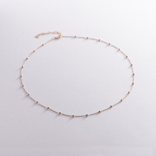 Колье "Шарики" в желтом золоте кол02030