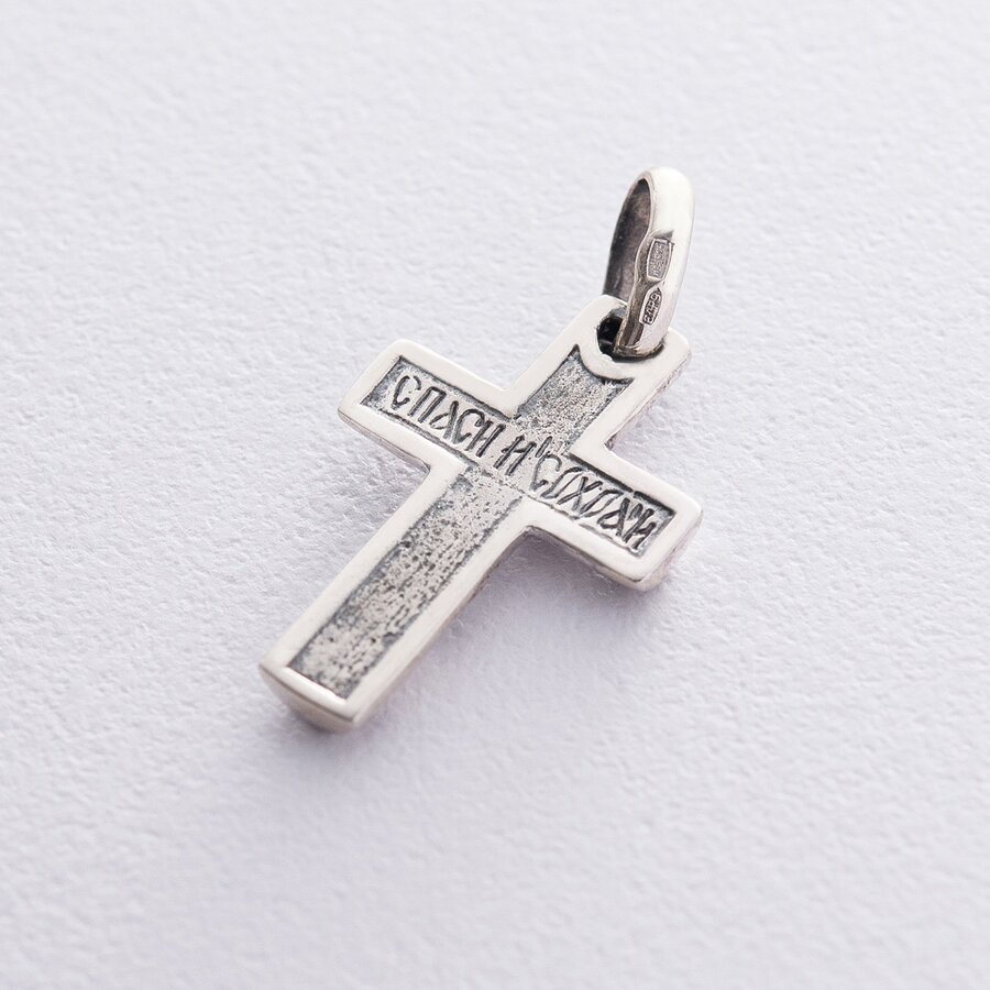 Срібний православний хрест (чорніння) 131733