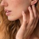 Серьги - пусеты "Пчелки" в красном золоте с07902