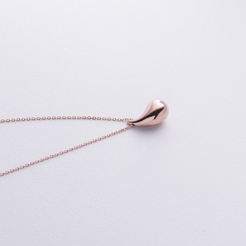 Колье "Megan" в красном золоте (Small) с фианитом кол02585