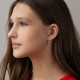 Серьги "Violet" в красном золоте mini с09740