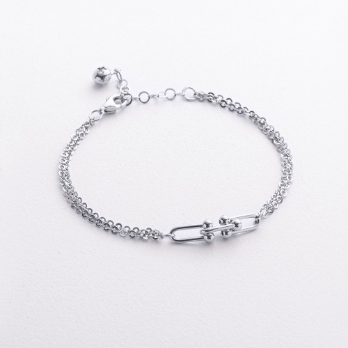 Браслет "Фантазия" в белом золоте б05806