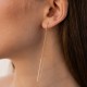 Сережки - протяжки у жовтому золоті с09784