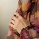 Кольцо "Веточка" в красном золоте к08474