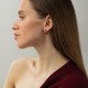 Серьги - кольца в красном золоте с09431