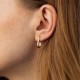 Сережки "Етель" у червоному золоті с08674