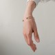 Жесткий браслет "Marlene" с шариками (желтое золото) б05603