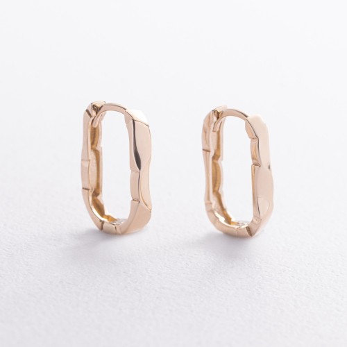 Серьги "Violet" в желтом золоте mini с09742