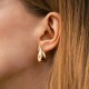 Сережки "Megan" у червоному золоті (Small) с09118