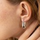 Сережки "Маленькі крапельки" у сріблі (2.6 см) 122497
