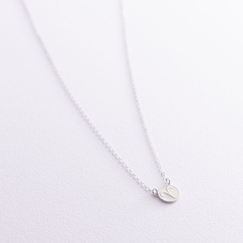 Серебряное колье "Знак зодиака Овен" 181052овен