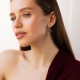 Сережки "Конюшина" в жовтому золоті с09474