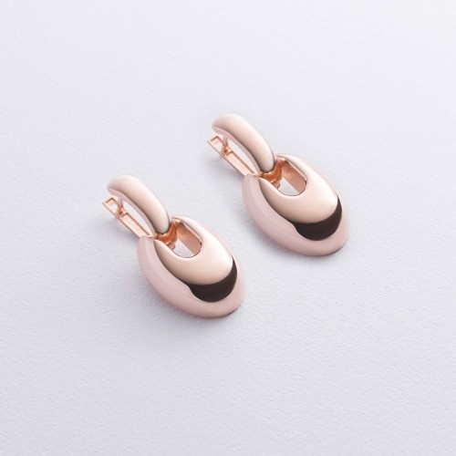 Серьги "Melaine" в красном золоте с09111