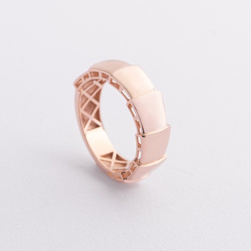 Золота каблучка "Змія" к08395