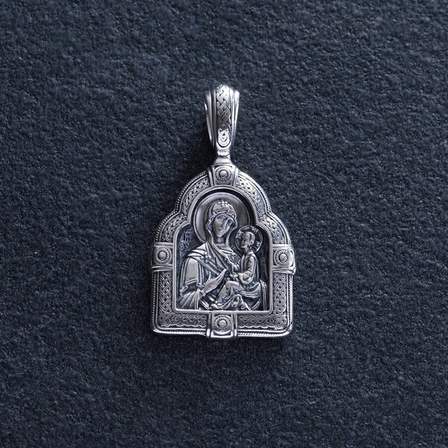 Срібна ладанка "Божа Матір" 13355