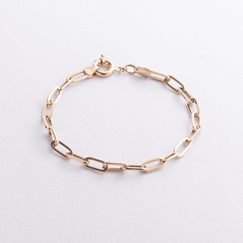 Браслет "Цепочка" в желтом золоте б05641