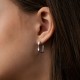 Сережки "Violet" у білому золоті с09756