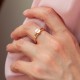 Кольцо "Love" в красном золоте к08505