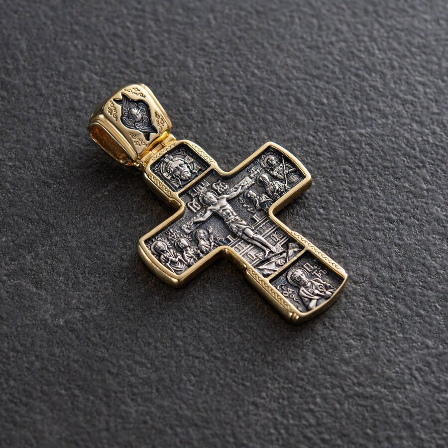 Православный Крест  "Распятие Христово. Икона Божией Матери Знамение с пророками" 132905
