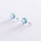 Серьги детские "Цветочки" (фианит) 12831