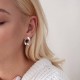 Серебряные серьги "Капельки" 123103