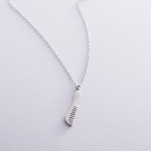 Срібне кольє "Гребінець" 18923