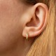 Серьги - кольца в желтом золоте с09255