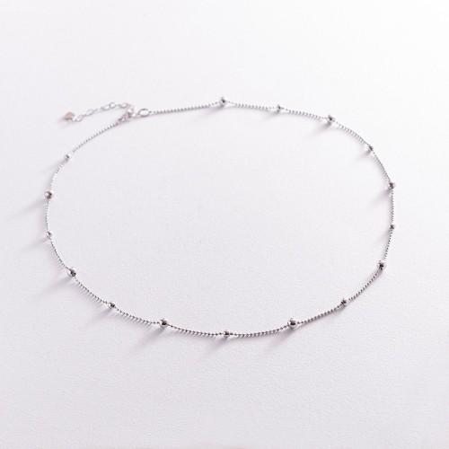 Кольє "Шарики" у білому золоті кол02126