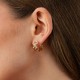 Серьги - кольца "Фантазия" в желтом золоте с09720