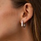 Сережки "Jane" у білому золоті с09758