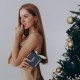 Серьги "Влечение" с фианитами в желтом золоте с05703f