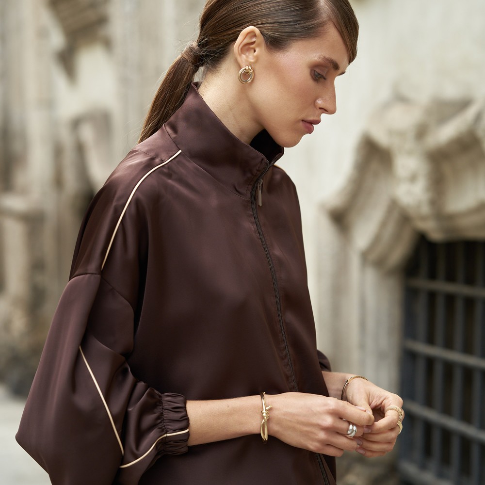 Золоті сережки "Кільця" с06100 Золоті сережки "Кільця" с06100