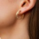 Серьги - кольца в желтом золоте с09299
