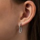 Серебряные серьги с фианитами 902-01290
