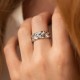 Серебряное кольцо "Колосок" 7180род