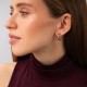 Серьги - кольца "Brigitte" в красном золоте с09541