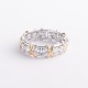 Серебряное кольцо "Rosie" с фианитами 112857